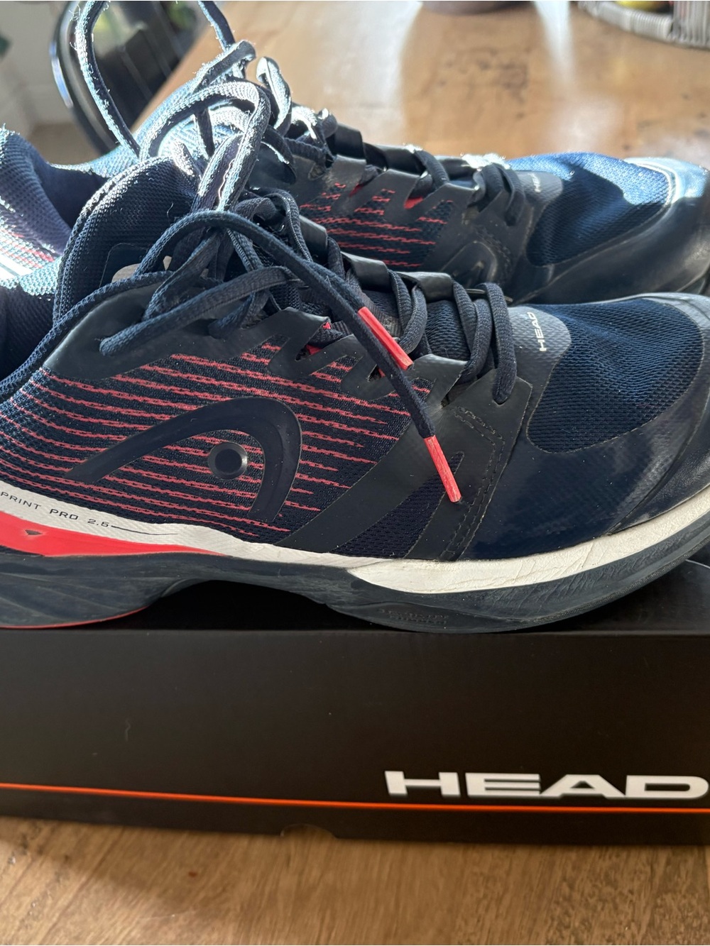 Head Men’s Navy and Red Training Sneakers